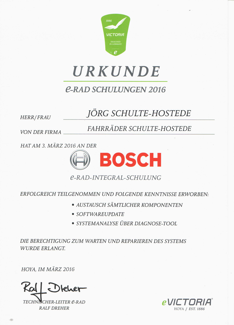 Bosch E-Bike-Schulung