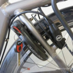Qwice E-Bike mit stabilem Trelock-Schloss und Hydraulikbremse hinten