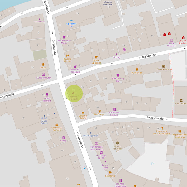 OSM-Karte Fahrrad Schulte Hostede Lippstadt